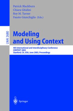 Modeling and Using Context - Blackburn, Patrick / Ghidini, Chiara / Turner, Roy M. / Giunchiglia, Fausto (eds.)