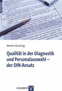 Cover Qualität in der Diagnostik und Personalauswahl - der DIN-Ansatz