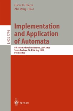 Implementation and Application of Automata - Ibarra, Oscar H. / Dang, Zhe (eds.)