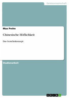 Chinesische Höflichkeit - Prehn, Max