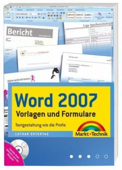 Cover Word 2007 Vorlagen und Formulare, m. CD-ROM