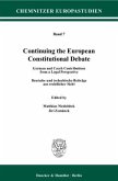 Continuing the European Constitutional Debate