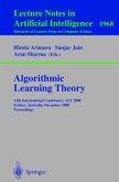 Algorithmic Learning Theory