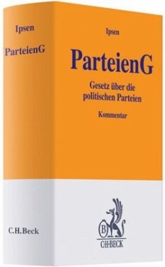 Parteiengesetz (PartG), Kommentar - Ipsen, Jörn Ipsen
