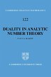 Duality in Analytic Number Theory - Bild 1