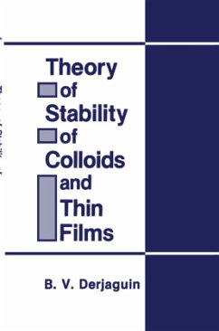 Theory of Stability of Colloids and Thin Films - Derjaguin, B. V.