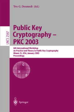 Public Key Cryptography - PKC 2003 - Desmedt