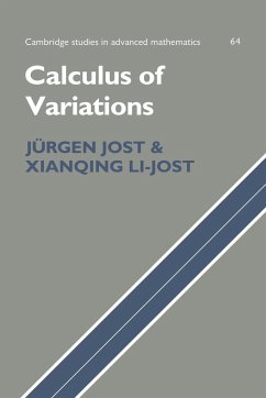 Calculus of Variations - Li-Jost, Xianqing; Jost, Jurgen; Jost, J. Rgen