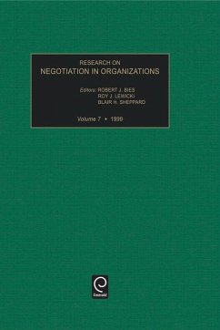 Research on Negotiation in Organizations, Volume 7 - Bies, R.J. / Lewicki, R.J. / Sheppard, B.H. (eds.)