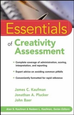 Essentials of Creativity Assessment - Kaufman, James C.;Plucker, Jonathan A.;Baer, John