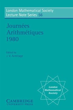 Cover Journees Arithmetiques 1980