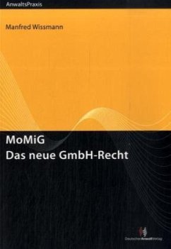Cover MoMIG - Das neue GmbH-Recht