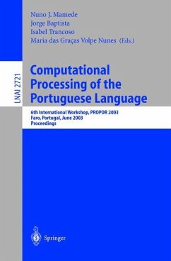 Computational Processing of the Portuguese Language - Mamede, Nuno J. / Baptista, Jorge / Trancoso, Isabel / das Gracas Volpe Nunes, Maria (eds.)