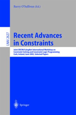 Recent Advances in Constraints - O'Sullivan, Barry (ed.)