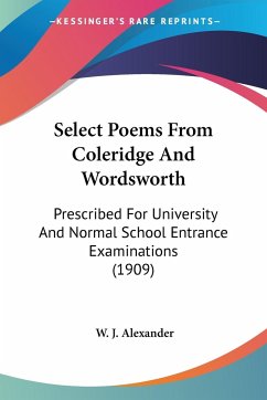 Select Poems From Coleridge And Wordsworth