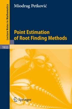 Point Estimation of Root Finding Methods - Petkovic, Miodrag