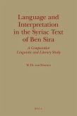 Language and Interpretation in the Syriac Text of Ben Sira