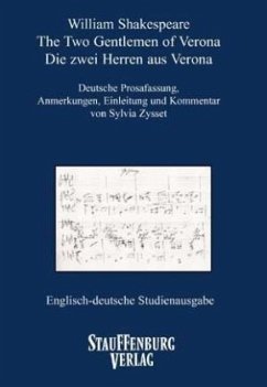 Cover The Two Gentlemen of Verona. Die zwei Herren von Verona