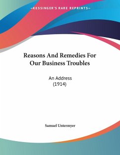 Reasons And Remedies For Our Business Troubles