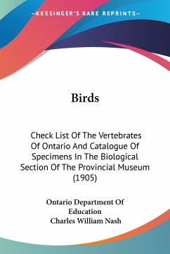 Birds - Ontario Department Of Education