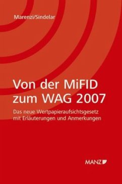 Cover Von der MiFID zum WAG 2007 (f. Österreich)