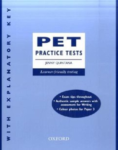 PET, Practice Tests, Workbook w. Explanatory Key Cover PET, Practice Tests, Workbook w. Explanatory Key