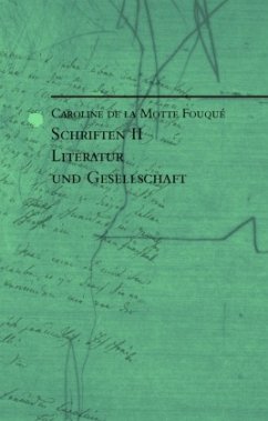 Schriften II - Motte Fouque, Caroline de la