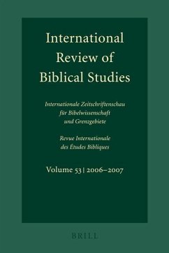 International Review of Biblical Studies, Volume 53 (2006-2007)