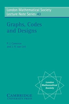 Graphs, Codes and Designs - Lint, J. H. Van; Cameron, P. J.; Lint, J. H. Van