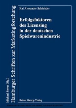 Cover Erfolgsfaktoren des Licensing in der deutschen Spielwarenindustrie