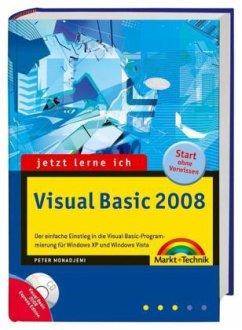 Jetzt lerne ich Visual Basic 2008, m. DVD-ROM - Monadjemi, Peter