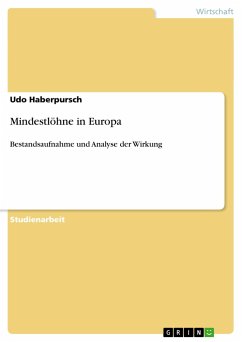 Mindestlöhne in Europa - Haberpursch, Udo