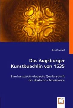 Das Augsburger Kunstbuechlin von 1535 - Striebel, Ernst