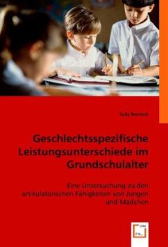 Geschlechtsspezifische Leistungsunterschiede im Grundschulalter - Rentsch, Sally