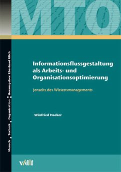 Cover Informationsflussgestaltung als Arbeits- und Organisationsoptimierung