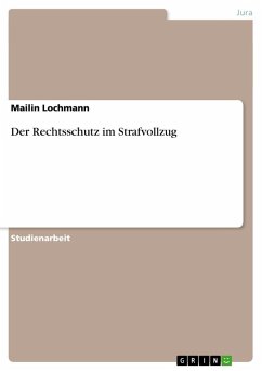 Der Rechtsschutz im Strafvollzug - Lochmann, Mailin