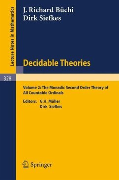 Decidable Theories - Büchi, J. R.;Siefkes, D.