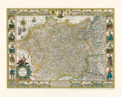 Deutschland - Germania, 1607, Planokarte - Hondius, Jodocus