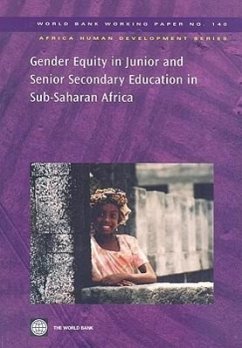 Gender Equity in Junior and Senior Secondary Education in Sub-Saharan Africa - World Bank