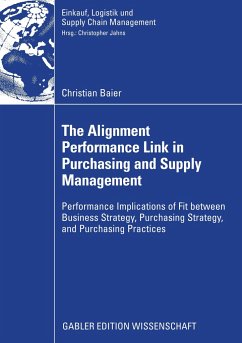 The Alignment Performance Link in Purchasing and Supply Management - Baier, Christian