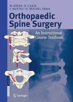 Orthopaedic Spine Surgery - Käfer, Wolfram / Cakir, Balkan / Mattes, Thomas / Reichel, Heiko (eds.)