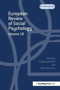 European Review of Social Psychology: Volume 18 - HEWSTONE, MILES / STROEBE, WOLFGANG (eds.)