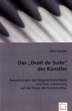 Das 'Droit de Suite' der Künstler - Sinanidou, Maria