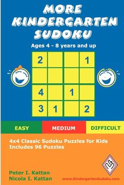 More Kindergarten Sudoku - Kattan, Peter; Nicola Kattan; Nicola Kattan, Kattan