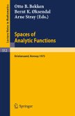 Spaces of Analytic Functions