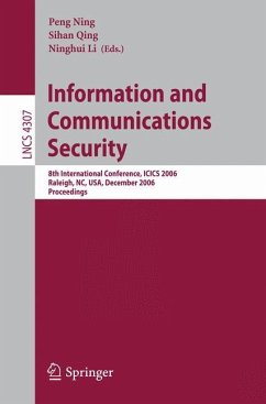 Information and Communications Security - Ning, Peng / Qing, Sihan / Li, Ninghui (eds.)