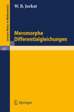 Meromorphe Differentialgleichungen - Jurkat, W. B.