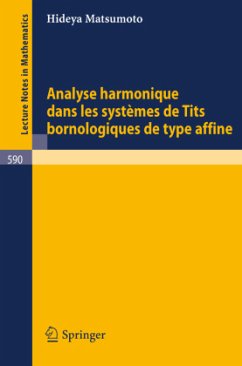 Analyse Harmonique dans les Systemes de Tits Bornologique de Type Affine - Matsumoto, H.
