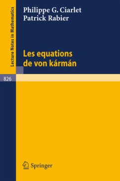 Les Equations de von Karman - Ciarlet, Philippe G.;Rabier, P.