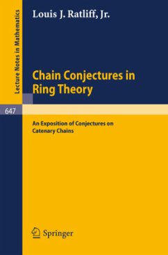 Chain Conjectures in Ring Theory - Ratliff, L. J.